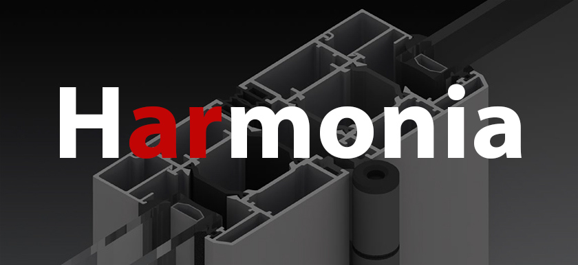 Skladacie harmonikové hliníkové dvere - Harmonia